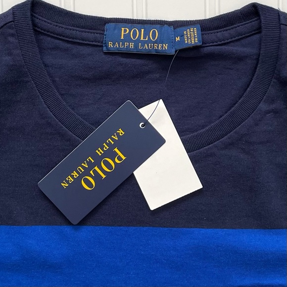 POLO Ralph Lauren Multi Colored Short Sleeve Crew Neck Pocket T! M - Picture 7 of 7